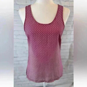 The Limited Tank Top Fuchsia Pink Geo Floral Woman’s Size S Sleeveless Scandal ￼